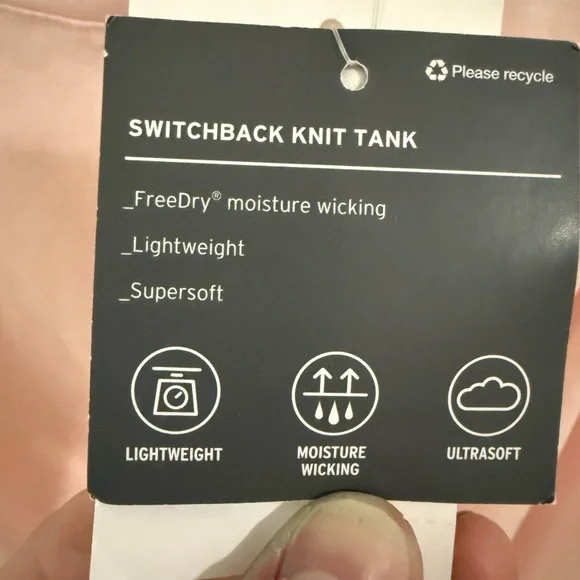 Eddie Bauer Switchback Knit Tank Top Women’s Medium Pink Twist Front Activewear - Picture 3 of 4